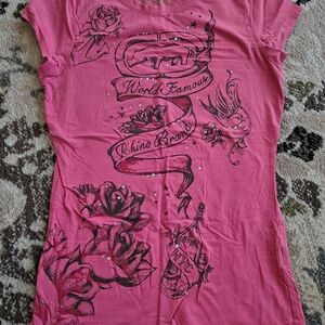 Pink Graphic Short Sleeve Tee